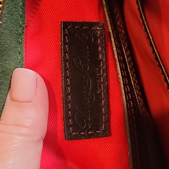 Dooney & Bourke Black Genuine Leather Crossbody Tassle Bag‎ - Picture 10 of 12